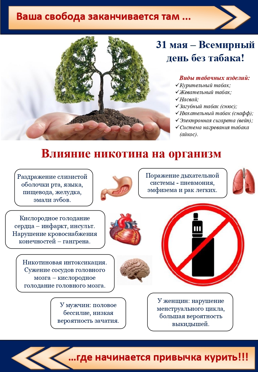 Картинка всемирный день без табака 31 мая